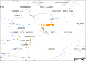 map of Szigetitanya