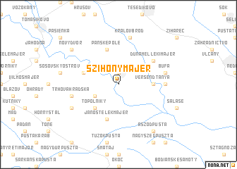 map of Szihony Majer