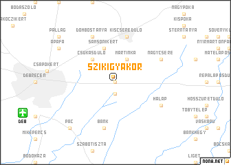 map of Szikigyakor