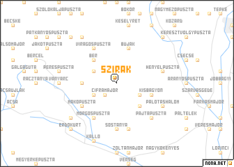 map of Szirák