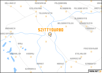 map of Szittyóürbő