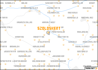 map of Szőlőskert