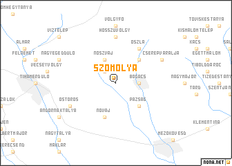 map of Szomolya