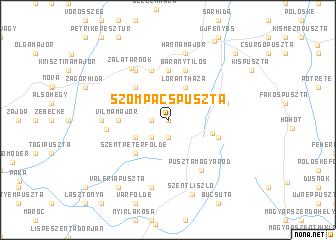 map of Szompácspuszta