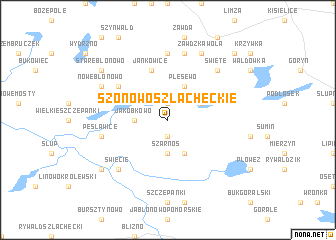 map of Szonowo Szlacheckie