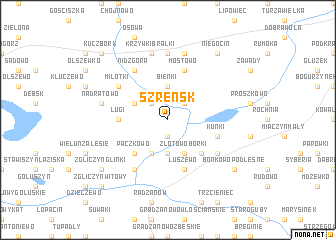 map of Szreńsk