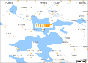 map of Sztynort