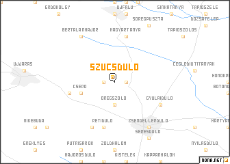 map of Szůcsdůlő