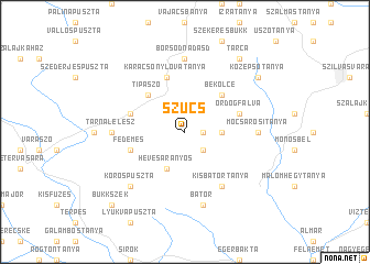 map of Szúcs