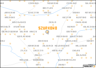 map of Szurkowo