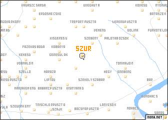 map of Szůr