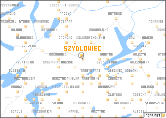 map of Szydłowiec