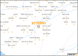 map of Szymonki