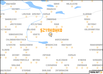 map of Szynkówko