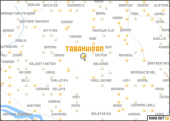 map of Tabah Wīrān