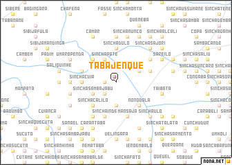 map of Tabajenque