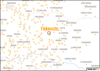 map of Tabak-kol