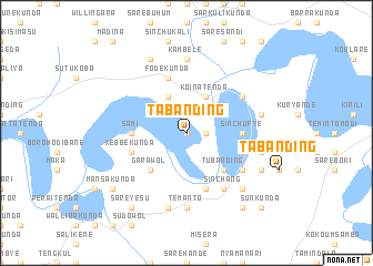map of Tabanding