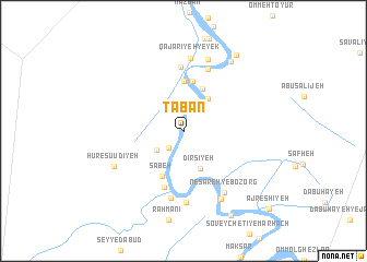 map of Tābān