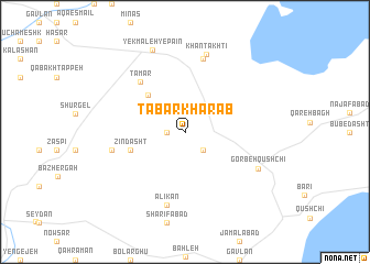 map of Tabar Kharāb