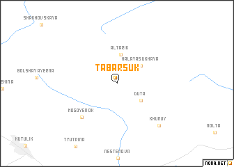 map of Tabarsuk