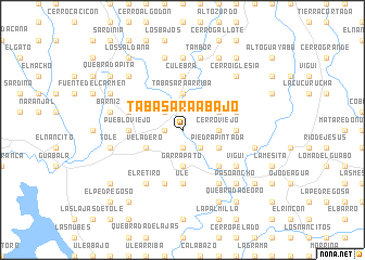 map of Tabasará Abajo