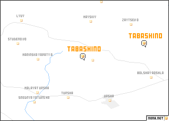 map of Tabashino