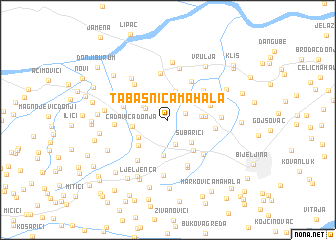 map of Tabašnica Mahala