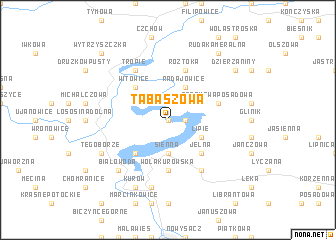 map of Tabaszowa