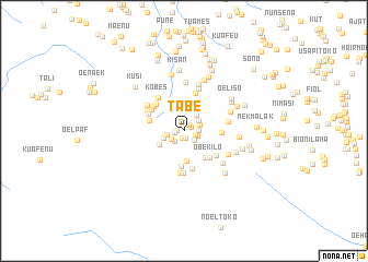 map of Tabe