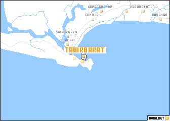 map of Tabir Barat