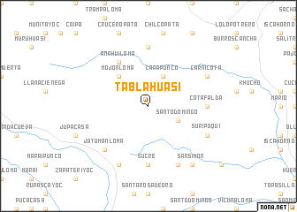 map of Tabla Huasi