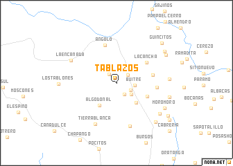 map of Tablazos
