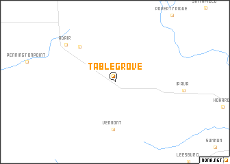 map of Table Grove