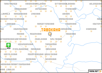 map of Tabokaha