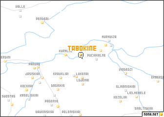 map of Tabokinė