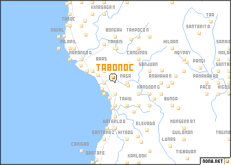 map of Tabonoc
