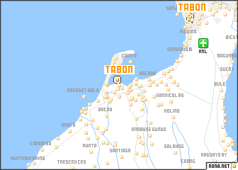 map of Tabon