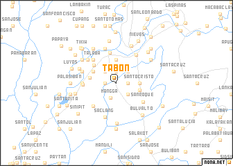 map of Tabon