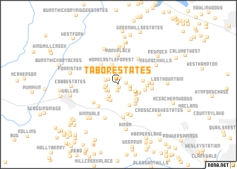 map of Tabor Estates