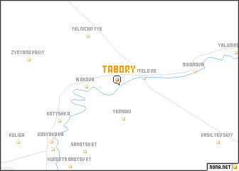 map of Tabory