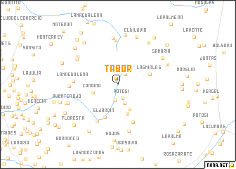 map of Tabor