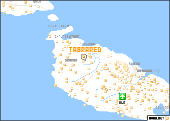 map of Taʼ Brared