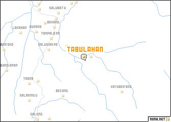 map of Tabulahan