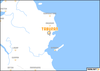 map of Taburan