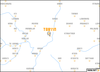 map of Tabyin