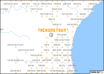 map of Ta-chung-ts\