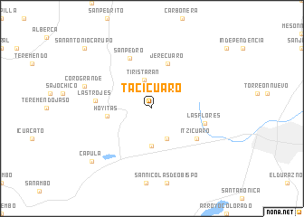 map of Tacícuaro