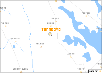 map of Tacopaya