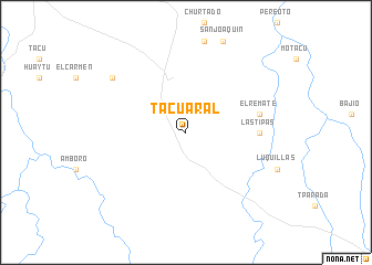 map of Tacuaral